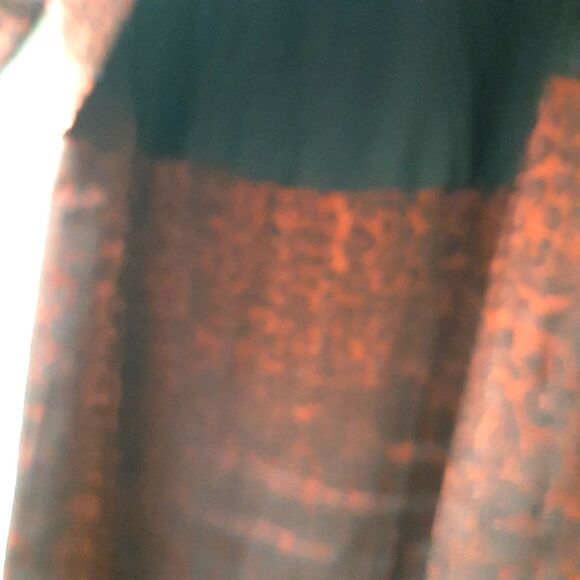 Vintage Maggy London Red Metallic Shine Animal Print Midi Dress - Picture 5 of 7